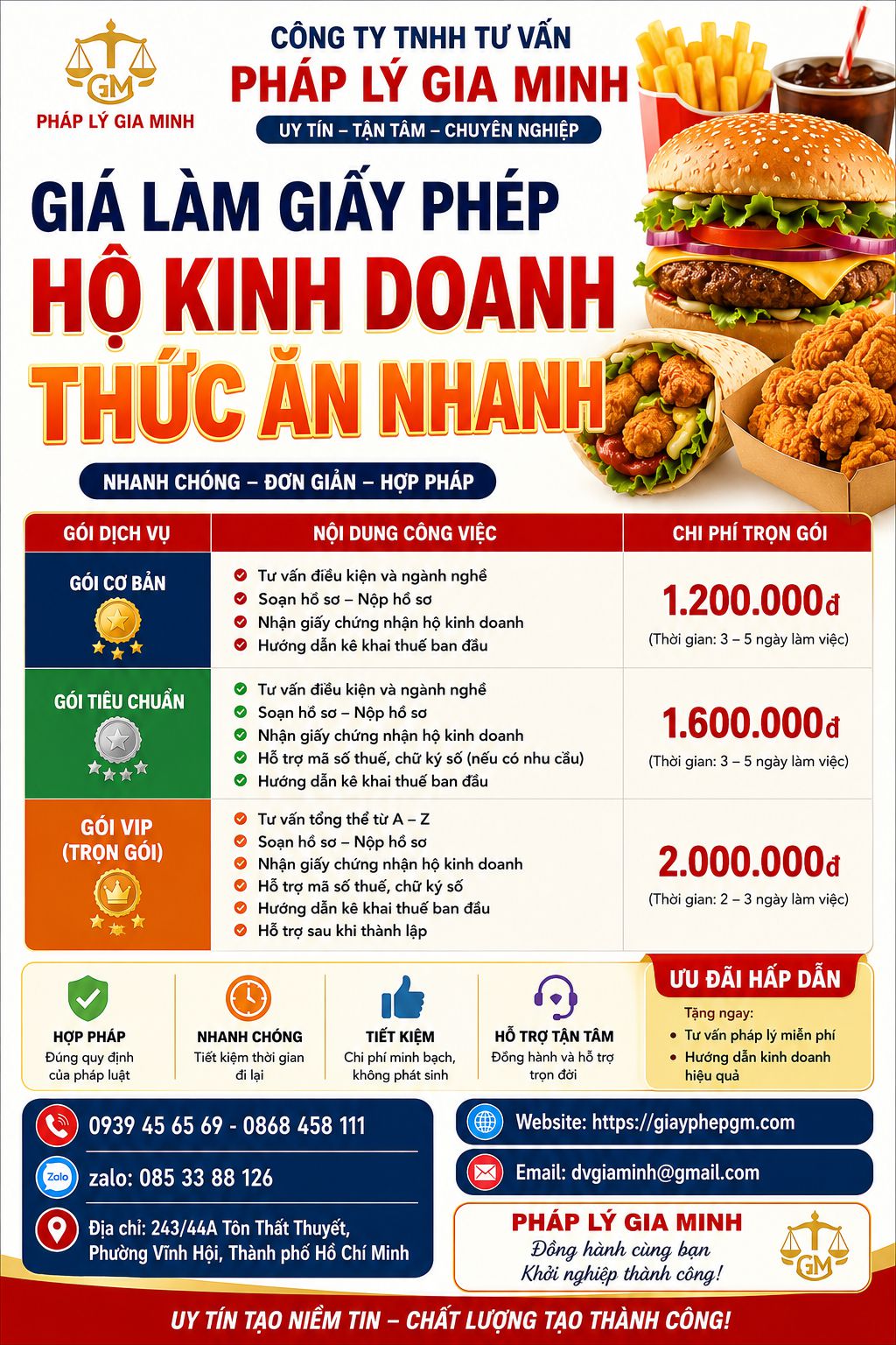 Mở cửa hàng kinh doanh thức ăn nhanh tại Đồng Tháp – Hướng dẫn chi tiết 4 Mở cửa hàng kinh doanh thức ăn nhanh tại Đồng Tháp