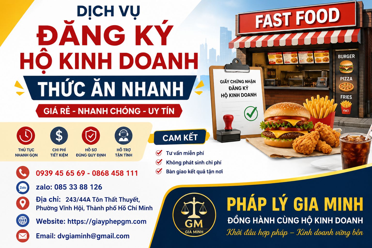 Mở cửa hàng kinh doanh thức ăn nhanh tại Hà Giang