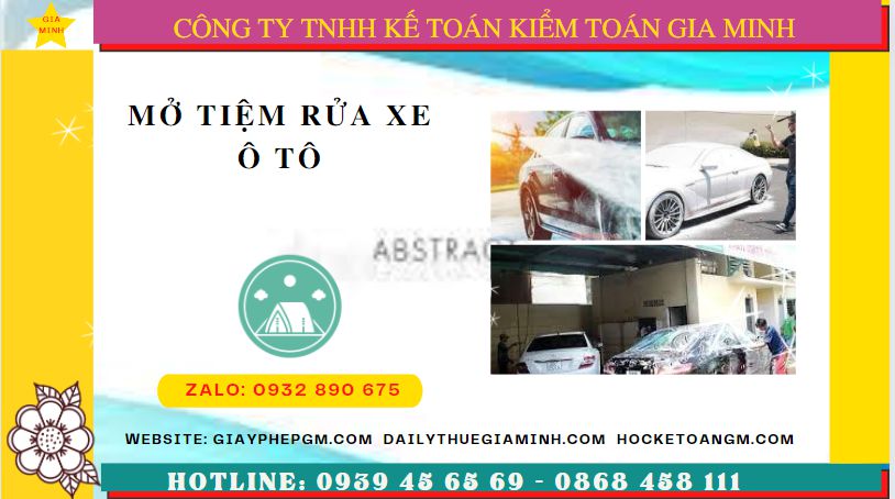 MỞ TIỆM RỬA XE Ô TÔ TẠI HÒA BÌNH 6 Mở tiệm rửa xe ô tô cần những gì tại Hòa Bình