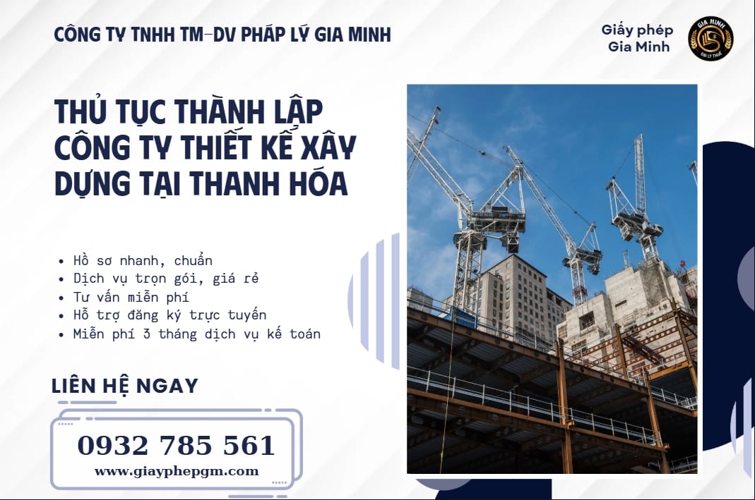 Thành lập công ty thiết kế xây dựng tại Thanh Hóa – Thủ tục, hồ sơ chi tiết 5 Hướng dẫn thành lập công ty thiết kế xây dựng tại Thanh Hóa