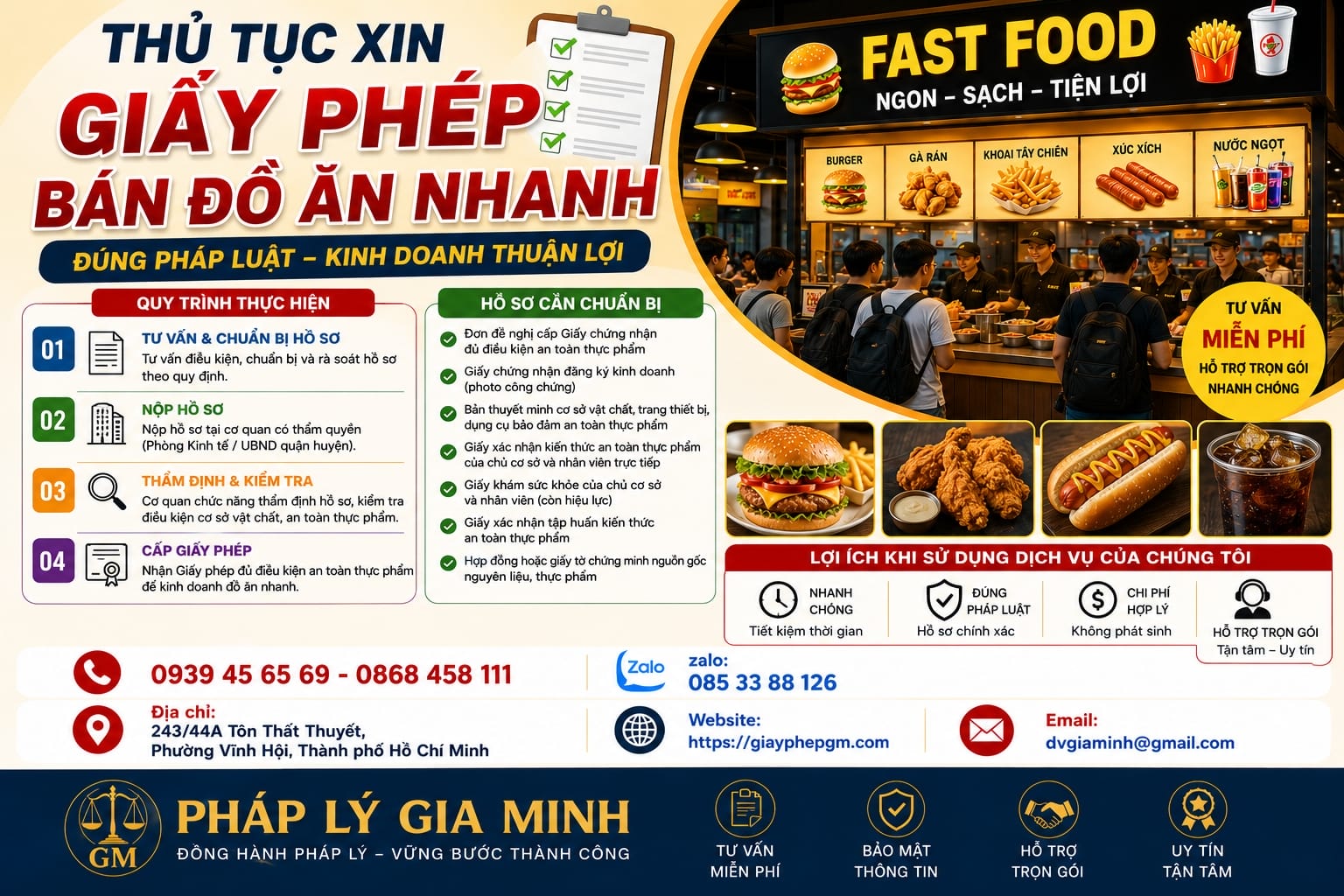 Mở cửa hàng kinh doanh thức ăn nhanh tại Lâm Đồng – Hướng dẫn chi tiết từ A đến Z cho người mới bắt đầu 8 Thủ tục mở cửa hàng thức ăn nhanh tại Lâm Đồng