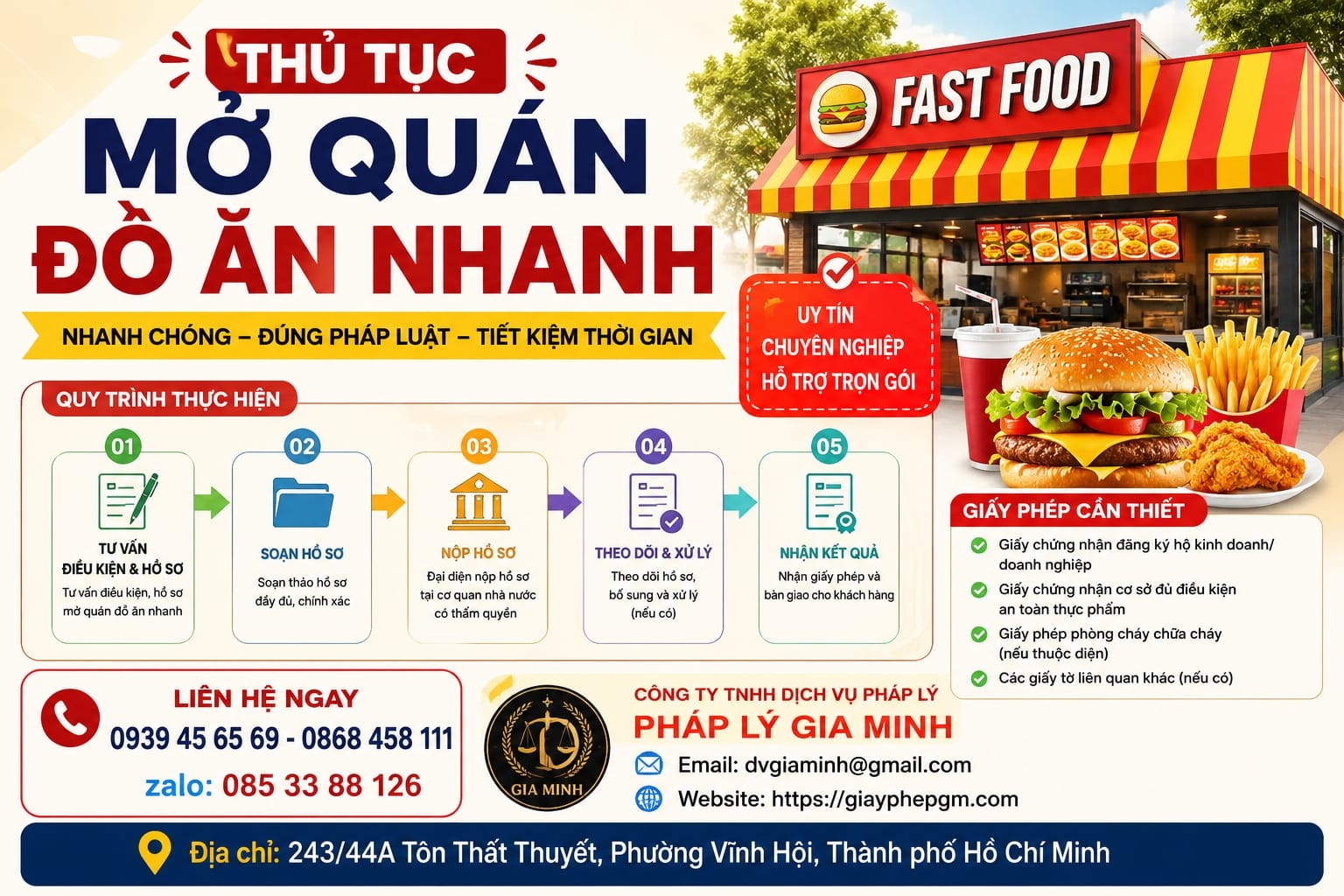 Hướng dẫn mở cửa hàng kinh doanh thức ăn nhanh tại Khánh Hòa 10 Thủ tục mở hộ kinh doanh cá thể tại Khánh Hòa