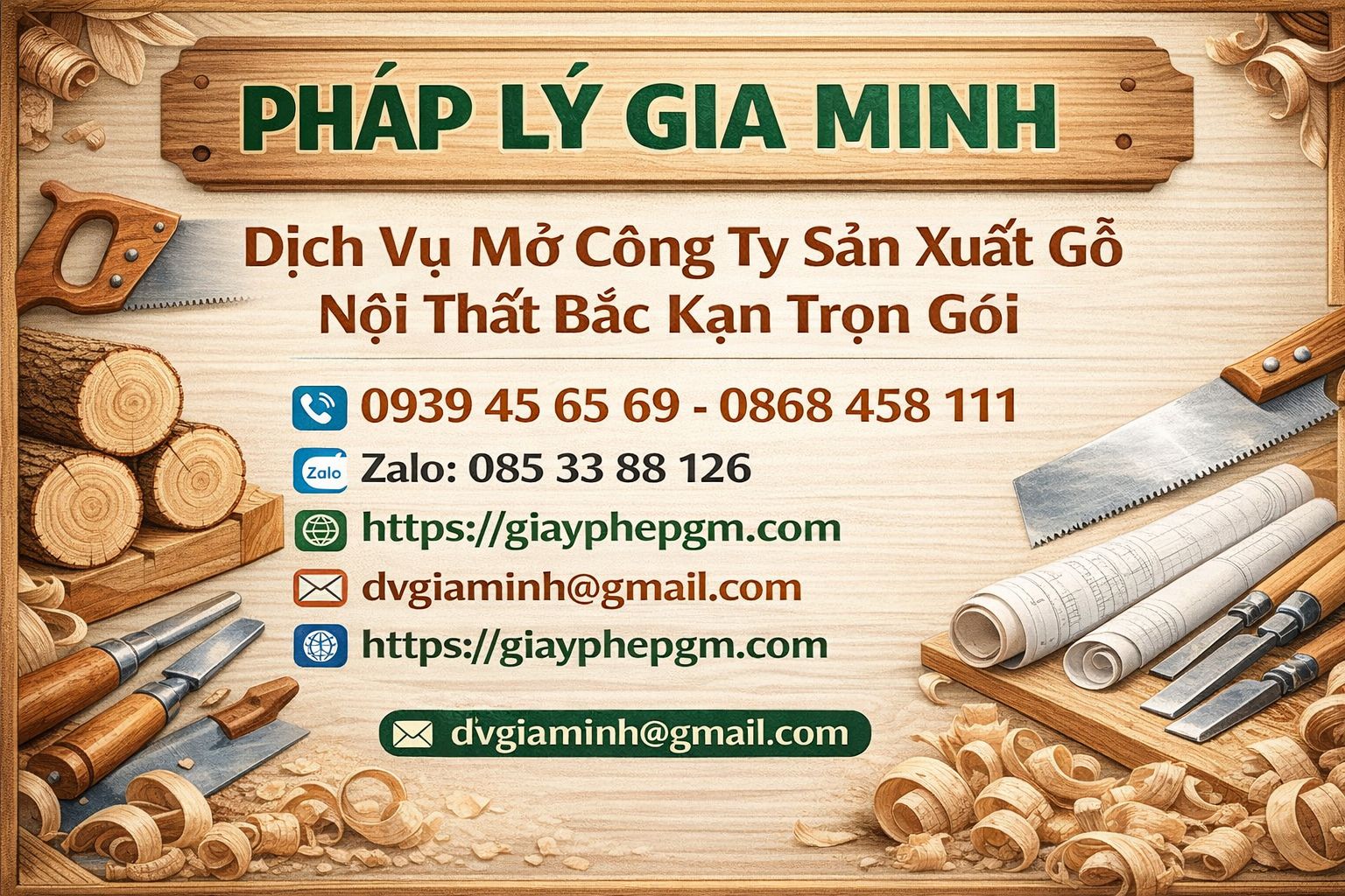 THÀNH LẬP CÔNG TY SẢN XUẤT ĐỒ GỖ NỘI THẤT TẠI YÊN BÁI 14 Tư vấn thành lập công ty sản xuất gỗ Yên Bái
