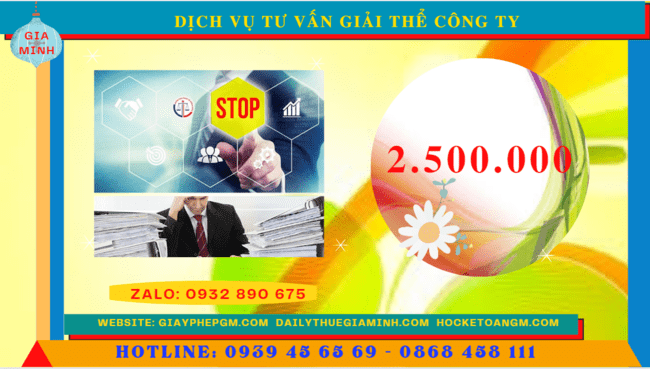 Dịch vụ tư vấn giải thể công ty tại TPHCM 5 Phí dịch vụ tư vấn giải thể công ty tại TPHCM