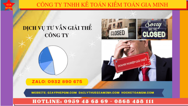 Dịch vụ tư vấn giải thể công ty tại TPHCM 6 Trình tự thủ tục giải thể công ty tại TPHCM