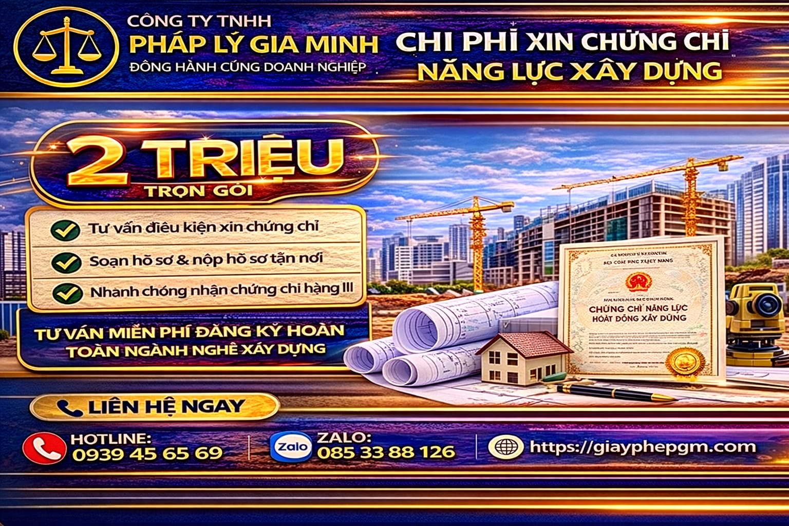 Chi phí mở công ty xây dựng dân dụng tại Quảng Ninh
