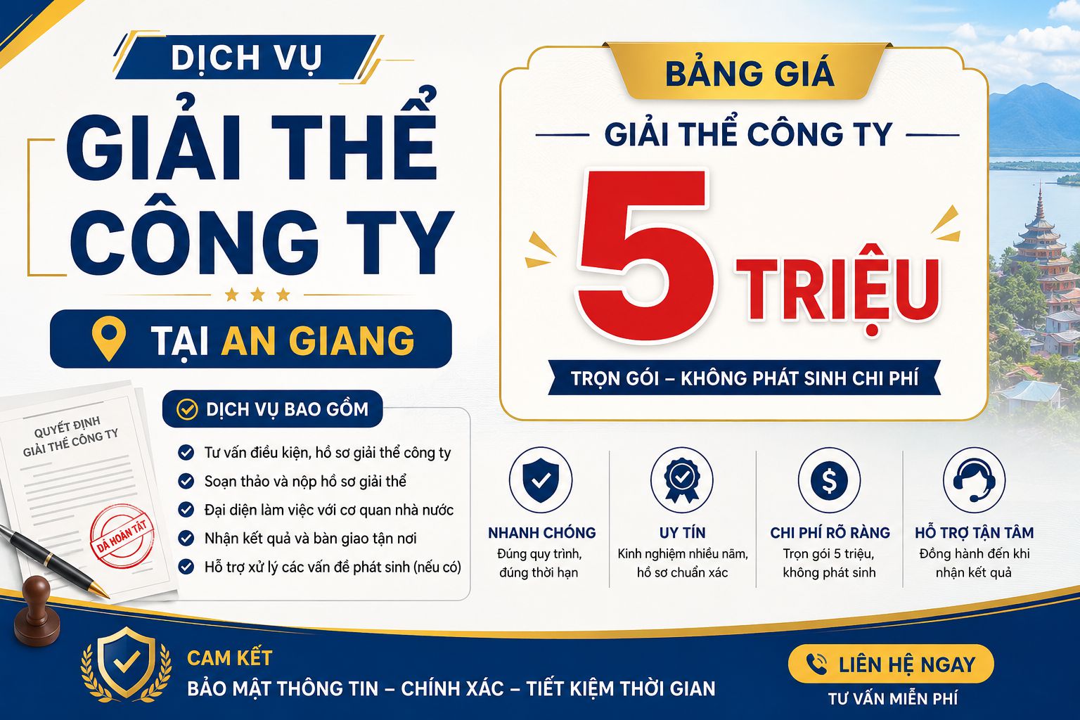 Dịch vụ giải thể công ty tại An Giang