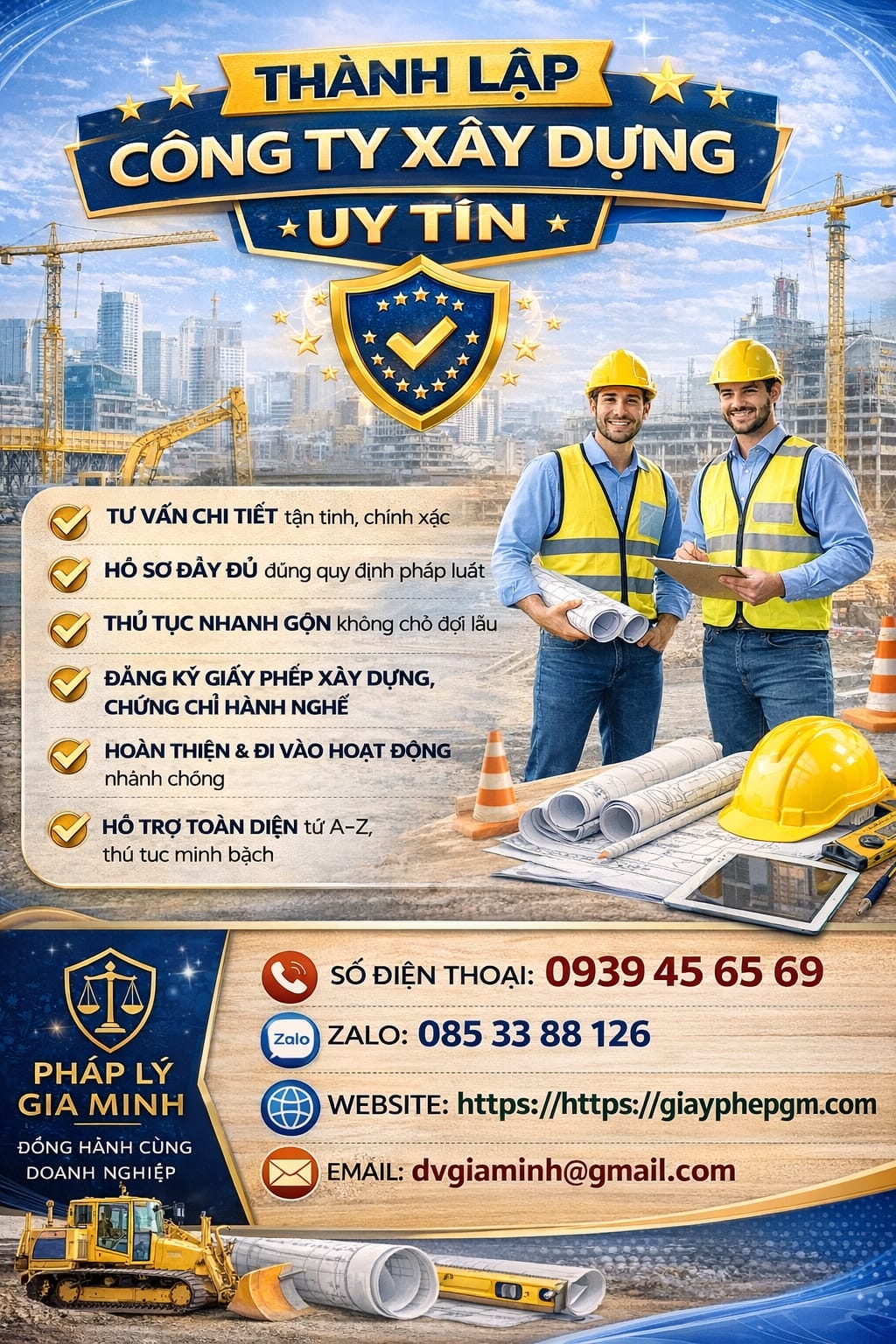 Giấy phép công ty xây dựng dân dụng tại Lào Cai