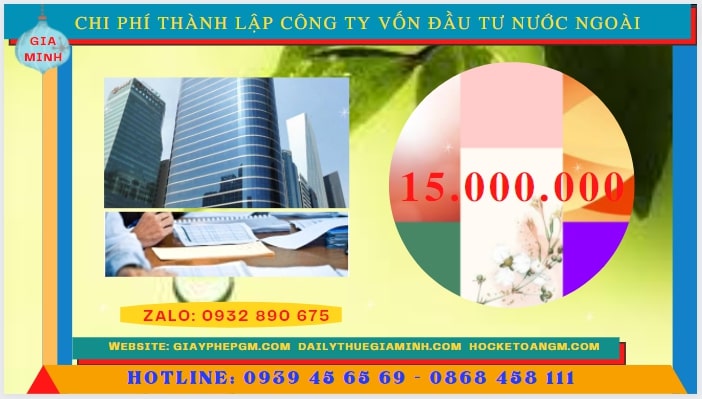 Chi phí để thành lập công ty có vốn đầu tư nước ngoài tại Bạc Liêu