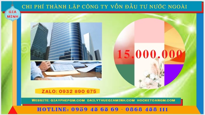 Chi phí để thành lập công ty có vốn đầu tư nước ngoài tại Bình Định