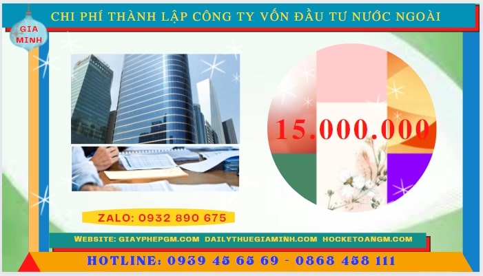 Thành lập công ty vốn đầu tư nước ngoài tại Cà Mau – Thủ tục nhanh, hỗ trợ trọn gói 6 Chi phí để thành lập công ty có vốn đầu tư nước ngoài tại Cà Mau
