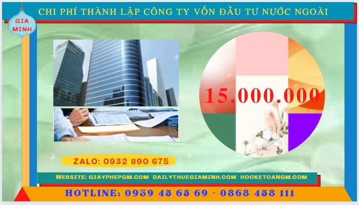 Thành lập công ty vốn đầu tư nước ngoài tại Hà Tĩnh – Điều kiện, hồ sơ, chi phí 5 Chi phí để thành lập công ty có vốn đầu tư nước ngoài tại Hà Tĩnh