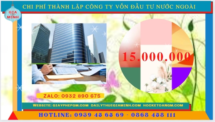 Chi phí để thành lập công ty có vốn đầu tư nước ngoài tại Thái Nguyên