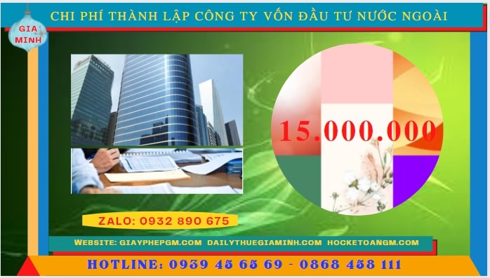 Chi phí để thành lập công ty có vốn đầu tư nước ngoài tại Thanh Hóa
