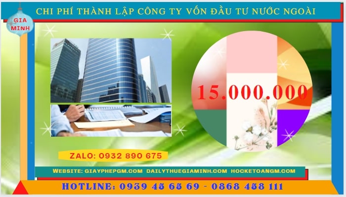 Chi phí để thành lập công ty có vốn đầu tư nước ngoài tại Vĩnh Phúc