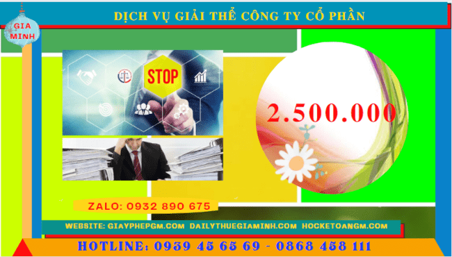 Chi phí dịch vụ giải thể công ty cổ phần tại Bạc Liêu