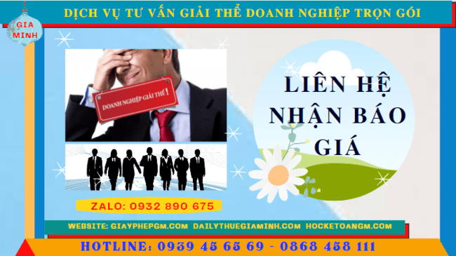 Dịch vụ tư vấn giải thể doanh nghiệp trọn gói tại Thành phố Hà Nội 9 Chi phí dịch vụ giải thể doanh nghiệp trọn gói tại Thành Phố Hà Nội