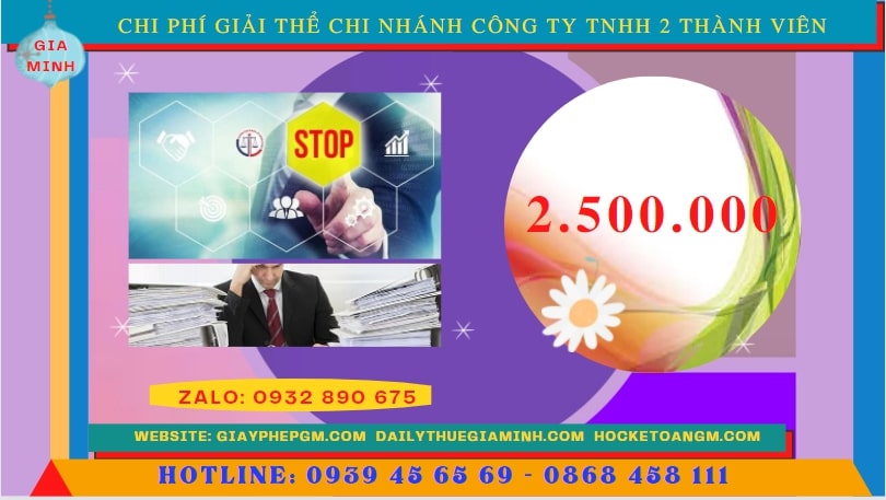 Thủ tục giải thể chi nhánh công ty trách nhiệm hữu hạn 2 thành viên tại Đồng Tháp 5 Chi phí giải thể công ty trách nhiệm hữu hạn 2 thành viên tại Đồng Tháp