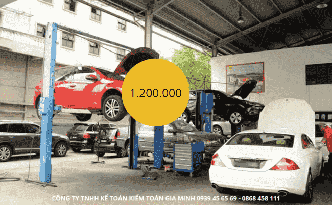 Thủ tục mở gara ô tô 5 Chi phí mở hộ kinh doanh gara ô tô