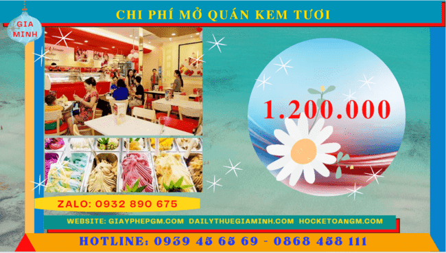 Mở quán kem tươi cần bao nhiêu vốn? 5 Chi phí mở quán kem tươi cần bao nhiêu vốn là đủ