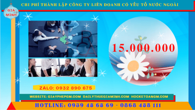 THÀNH LẬP CÔNG TY LIÊN DOANH CÓ YẾU TỐ NƯỚC NGOÀI TẠI KON TUM 5 Chi phí thành lập công ty liên doanh có yếu tố nước ngoài tại Kon Tum