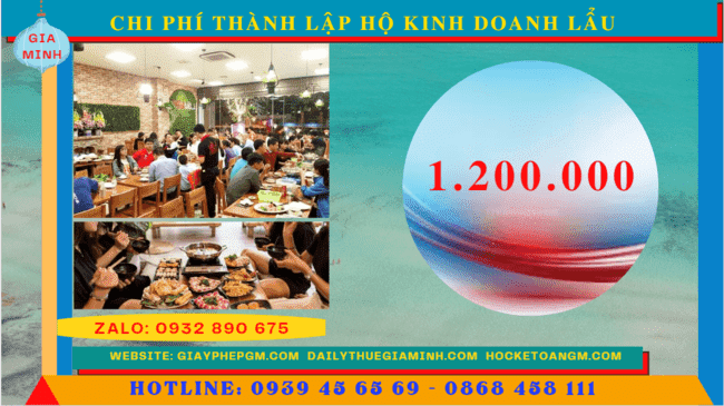 THÀNH LẬP HỘ KINH DOANH LẨU 5 Chi phí thành lập hộ kinh doanh lẩu