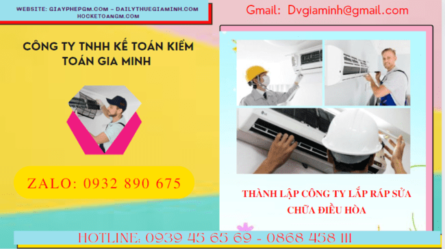 Đăng ký thành lập doanh nghiệp lắp ráp sửa chữa điều hòa tại Vũng Tàu