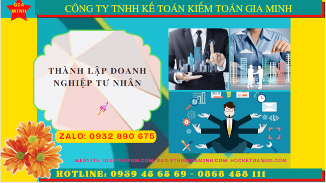 Cần thành lập doanh nghiệp tư nhân tại tphcm 8 Đăng ký thành lập doanh nghiệp tư nhân tại TPHCM