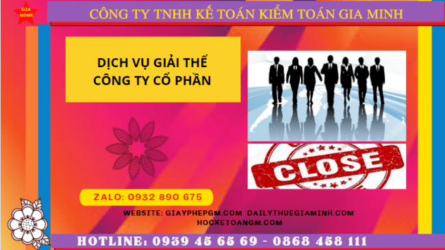 Dịch vụ giải thể công ty cổ phần giá rẻ tại Bạc Liêu