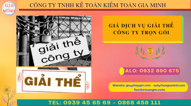 Giá dịch vụ giải thể công ty trọn gói tại Thừa Thiên Huế 6 Dịch vụ giải thể công ty nhanh, trọn gói, giá rẻ tại Thừa Thiên Huế
