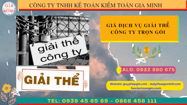 Giá dịch vụ giải thể công ty trọn gói tại Yên Bái 6 Dịch vụ giải thể công ty nhanh, trọn gói, giá rẻ tại Yên Bái