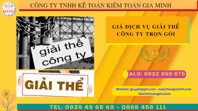 Dịch vụ giải thể công ty trọn gói tại Bạc Liêu là gì?    