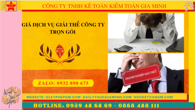 GIÁ DỊCH VỤ GIẢI THỂ CÔNG TY TRỌN GÓI TẠI TPHCM 8 Dịch vụ giải thể công ty trọn gói tại TPHCM là gì?