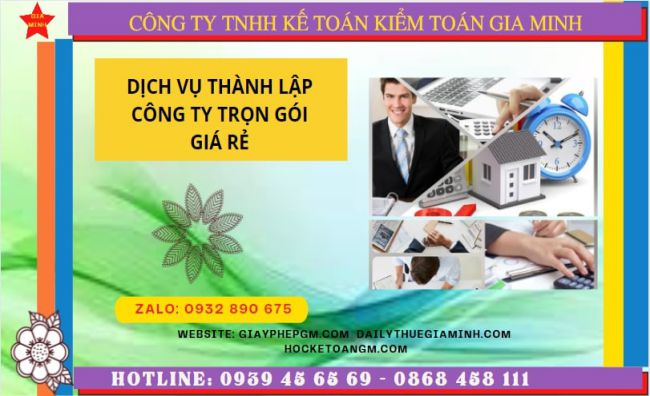 Dịch vụ thành lập công ty trọn gói giá rẻ tại Thành Phố Hồ Chí Minh