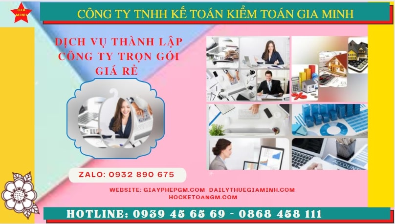 Dịch vụ thành lập công ty tại Thành Phố Hồ Chí Minh chi phí giá rẻ