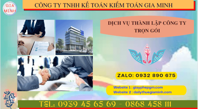 Dịch vụ thành lập công ty tại TPHCM trọn gói