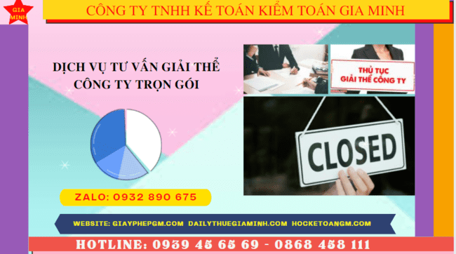 Dịch vụ tư vấn thủ tục giải thể công ty trọn gói tại Đắk Nông