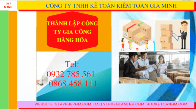 Điều kiện thành lập công ty gia công hàng hóa như thế nào