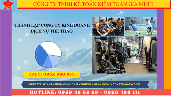 Thành lập công ty kinh doanh dịch vụ thể thao tại TP.HCM 8 Điều kiện thành lập công ty kinh doanh dịch vụ thể thao tại TPHCM
