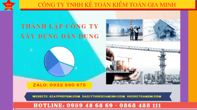 Thành lập công ty xây dựng dân dụng tại điện biên 4 Điều kiện thành lập công ty xây dựng dân dụng tại Điện Biên