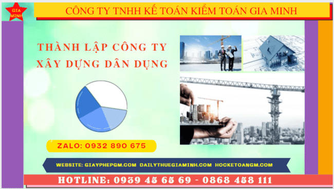 Điều kiện thành lập công ty xây dựng dân dụng tại Hà Tĩnh