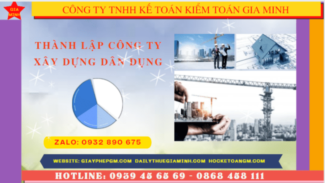 Điều kiện thành lập công ty xây dựng dân dụng tại Huế