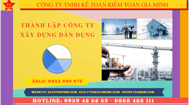 Điều kiện thành lập công ty xây dựng dân dụng tại TT Huế
