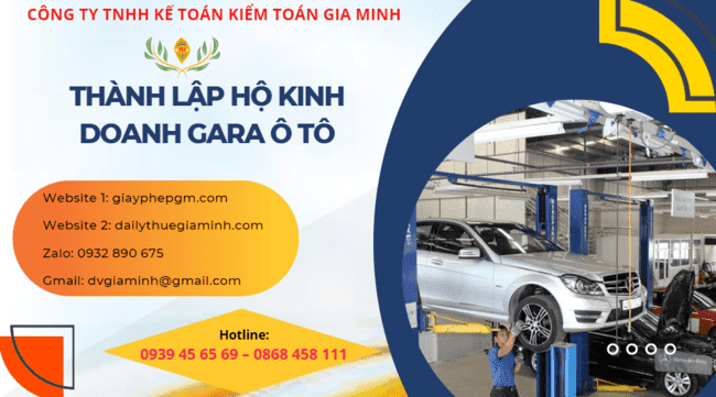 THÀNH LẬP HỘ KINH DOANH GARA Ô TÔ 6 Điều kiện thành lập hộ kinh doanh gara ô tô
