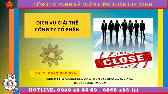 Điều kiện, thủ tục giải thể công ty cổ phần tại Bạc Liêu