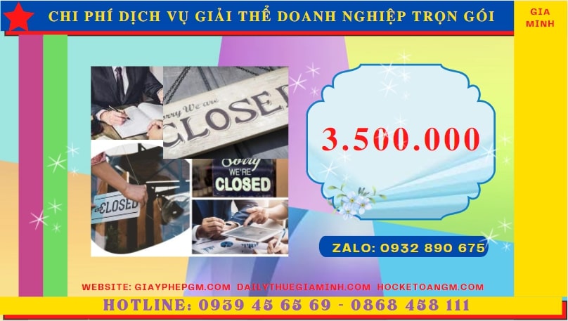 Dịch vụ giải thể doanh nghiệp trọn gói tại Hòa Bình 5 Giải thể doanh nghiệp tại Hòa Bình tốn bao nhiêu tiền
