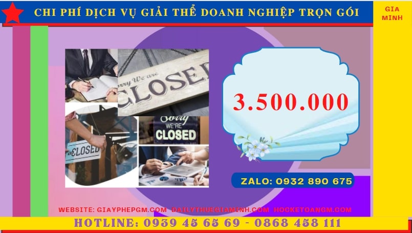Giải thể doanh nghiệp tại Lạng Sơn tốn bao nhiêu tiền