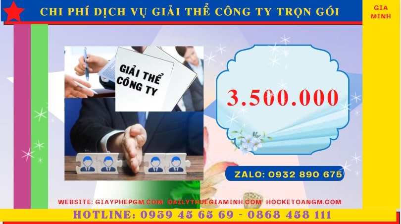 DỊCH VỤ ĐỂ GIẢI THỂ CÔNG TY TRỌN GÓI TẠI THÀNH PHỐ HÀ NỘI 9 Giải thể công ty tại Thành Phố Hà Nội phải tốn bao nhiêu tiền