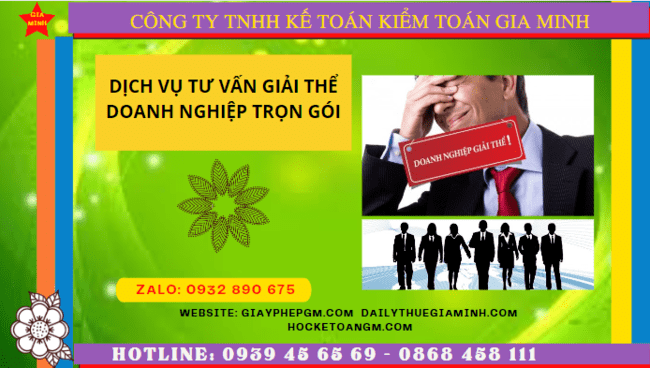 DỊCH VỤ TƯ VẤN GIẢI THỂ DOANH NGHIỆP TRỌN GÓI TẠI THÀNH PHỐ HỒ CHÍ MINH 4 Giải thể doanh nghiệp trọn gói tại Thành Phố Hồ Chí Minh điều kiện, thủ tục tiến hành