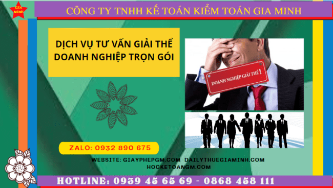 Dịch vụ tư vấn giải thể doanh nghiệp trọn gói tại vĩnh phúc 4 Giải thể doanh nghiệp trọn gói tại Vĩnh Phúc điều kiện, thủ tục tiến hành